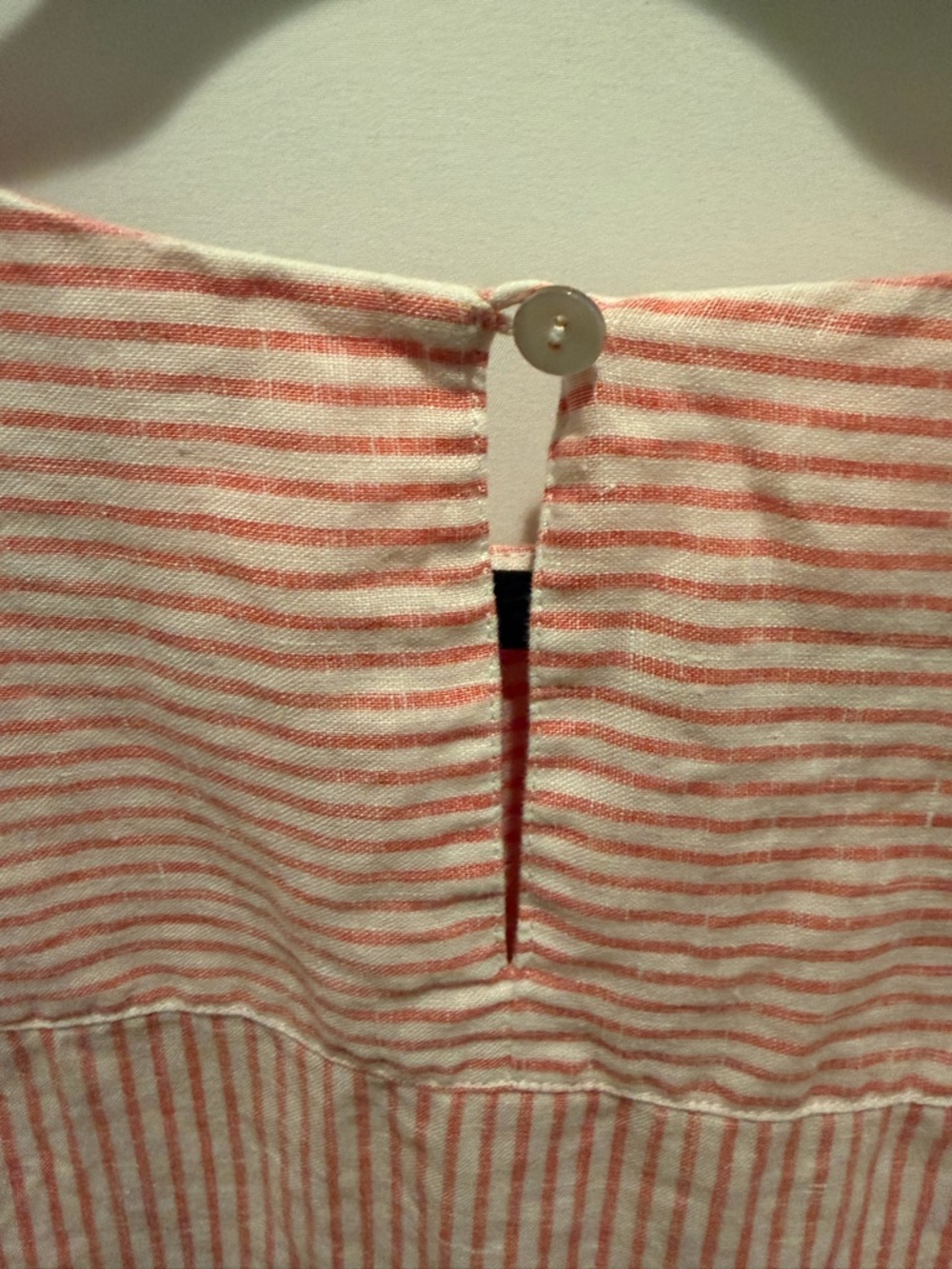Tommy Bahama Pink & White Stripe Sleeveless A-Line Dress.size S 100%linen,spring - Picture 6 of 6